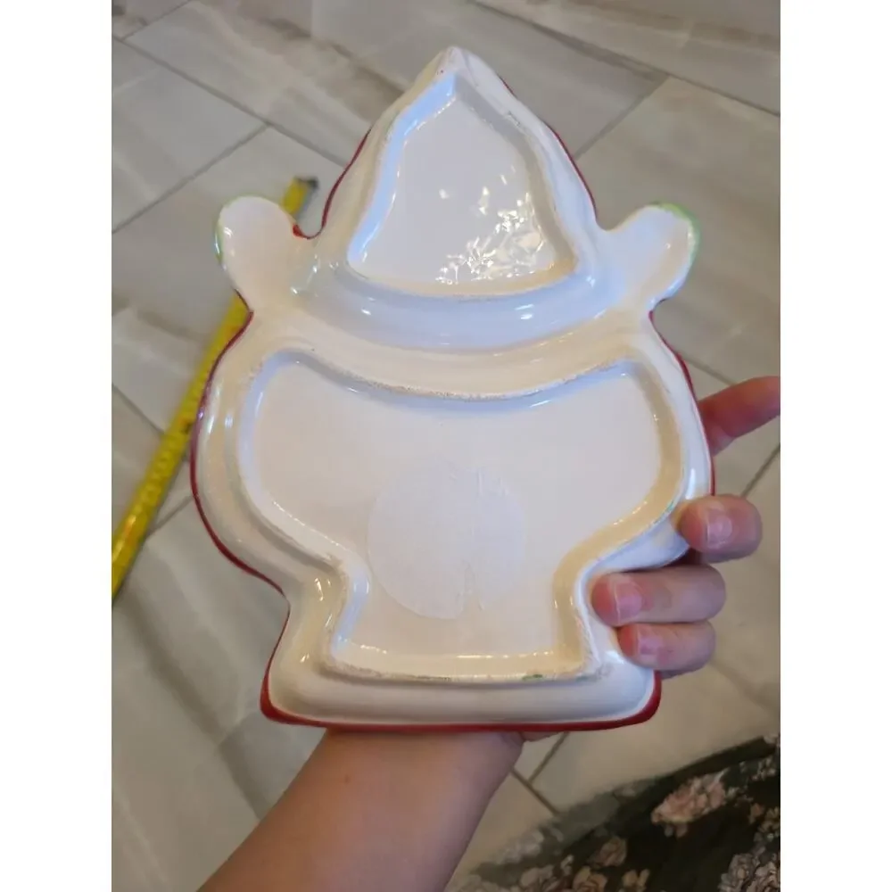 Santa‎ Candy Dish Christmas Plate Platter